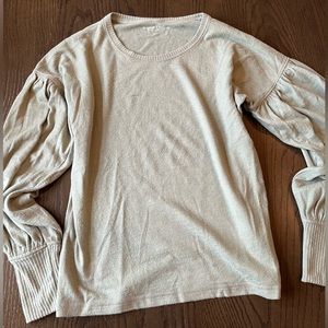 Light green sweater!